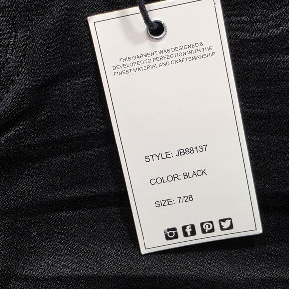 Judy Blue Jeans Womens 7 28 Black Slim Fit Mid Rise Distressed Stretch JB88137 - Picture 8 of 13